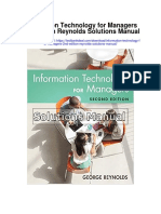 Information Technology For Managers 2nd Edition Reynolds Solutions Manual