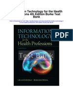 Information Technology For The Health Professions 4th Edition Burke Test Bank