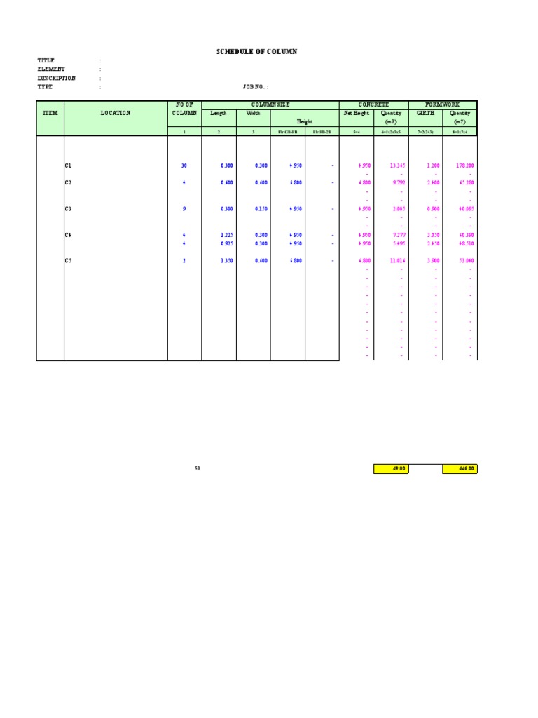 Frame | PDF | Length | Materials