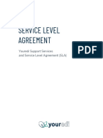 Youredi Support Services and Service Level Agreement (SLA)