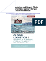 Global Logistics and Supply Chain Management 2nd Edition Mangan Solutions Manual