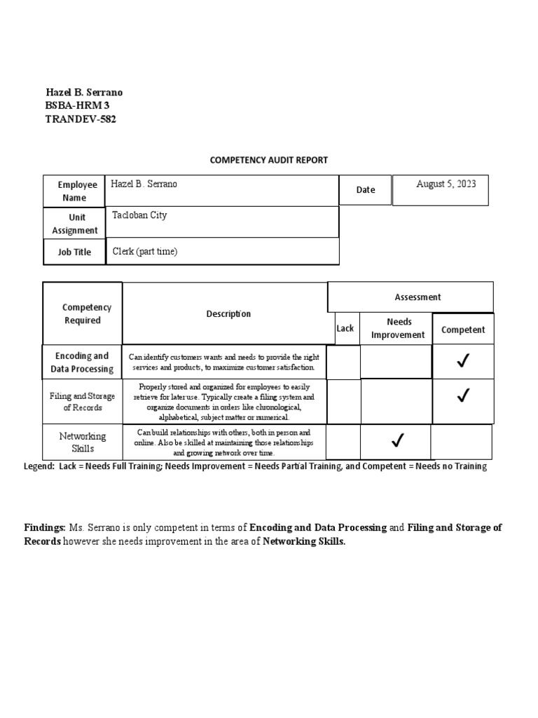 Activity 2 Employee Competency Activity | PDF