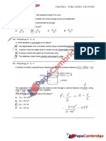 Physics 9702 Paper 1 - Work, Energy and Power