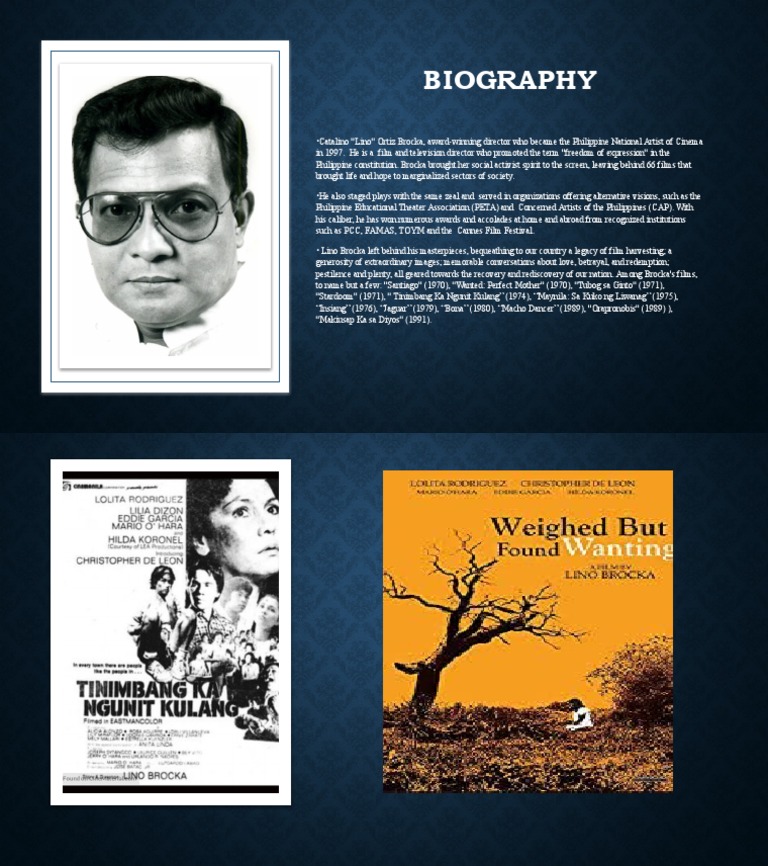 Lino Brocka: National Artist of Film | PDF | Social Science