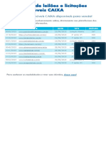 Calendario Leiloes Imoveis Caixa