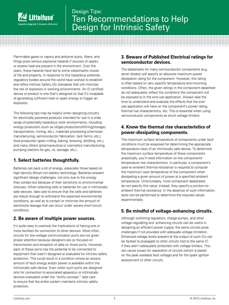 Intrinsic Safety Pdf _ Intrinsic Safety for Hazardous Area – UTOFK