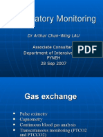 Respiratory Monitoring Backup