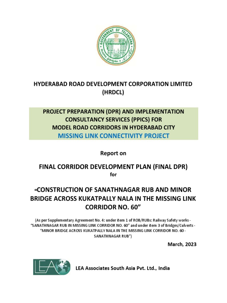 Sanathnagar RUB Bridge Development Plan | PDF | Road | Traffic