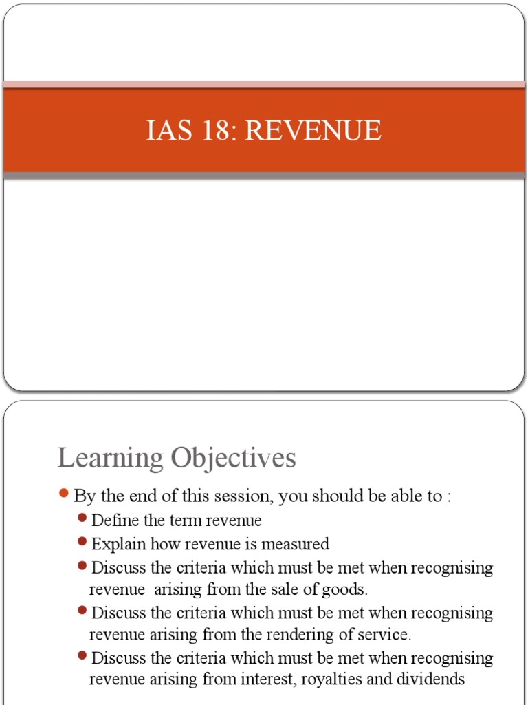 Is Ias 18 Still Applicable