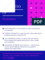 Estimation of Parameters