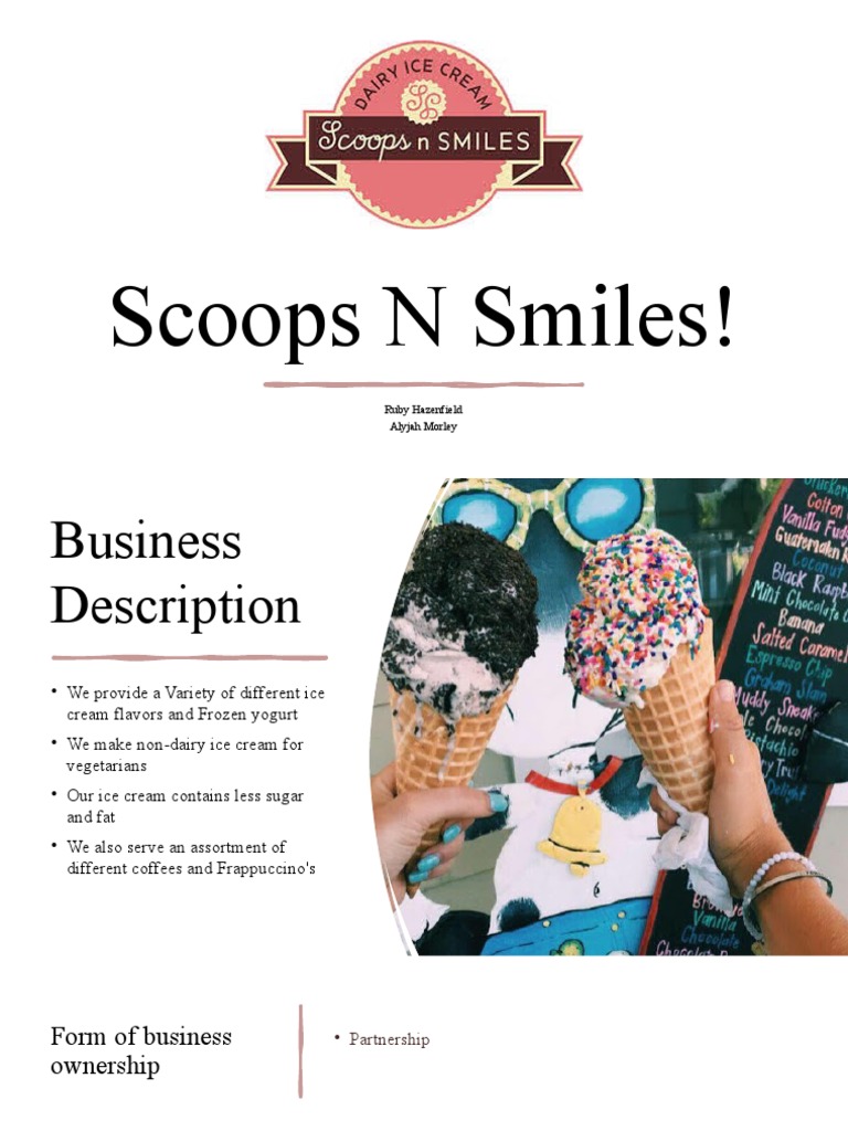 Scoops N Smiles PDF Ice Cream Foods