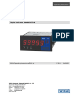 Digital Indicator, Model DI35-M: Operating Instructions