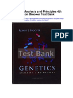 Genetics Analysis and Principles 4th Edition Brooker Test Bank