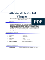 Alberto de Jesús Gil Vásquez Curriculum Vitae