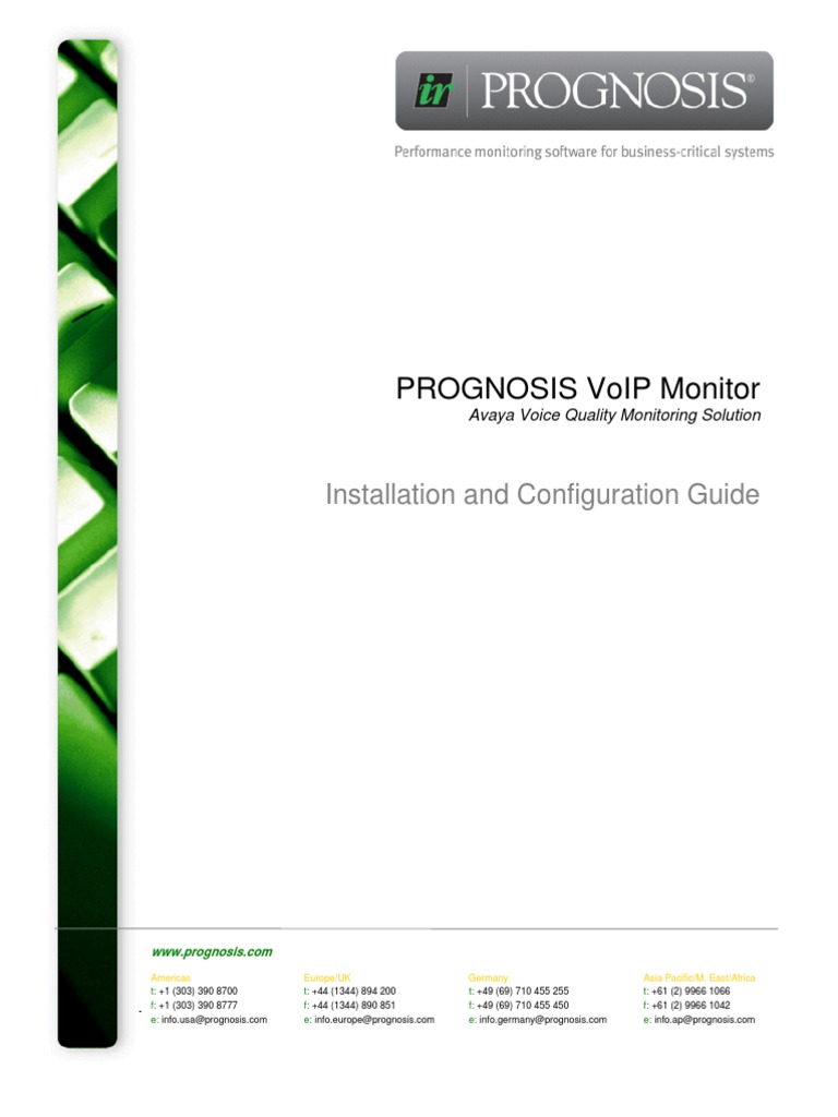 VoIP Monitor - Install and Config Guide | PDF | Port (Computer ...