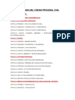 Estructura Del Código Procesal Civil