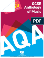 Aqa Gcse Anthology of Music New Study Pieces From 2020