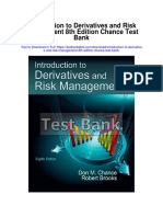 Introduction to Derivatives and Risk Management 8th Edition Chance Test Bank