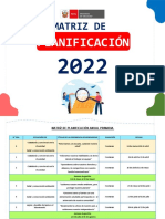 Matriz de Planificación 3º