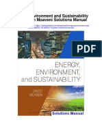 Energy Environment and Sustainability 1st Edition Moaveni Solutions Manual