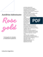 Rose Gold: Antifrizz Hidratante