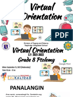 Virtual Orientation (Grade 8 Ptolemy 2021-2022)