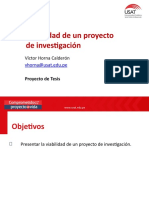 Sesión 2 Viabilidad de Un Proyecto de Investigación