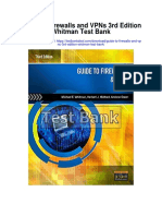 Guide To Firewalls and Vpns 3rd Edition Whitman Test Bank