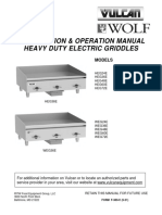 Installation & Operation Manual Heavy Duty Electric Griddles
