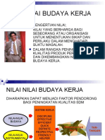 Nilai-Nilai Budaya Kerja