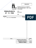 Presupuesto E-1520 10042023