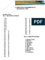 ICF 7 - Diagnostic Test Answers Key