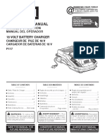 Operator'S Manual: 18 Volt Battery Charger