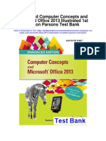 Enhanced Computer Concepts and Microsoft Office 2013 Illustrated 1st Edition Parsons Test Bank