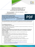 Guía de Actividades y Rúbrica de Evaluación - Unidad 1 - Tarea 1 - Contextualización