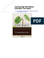 Entrepreneurship 4th Edition Zacharakis Test Bank