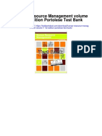 Human Resource Management Volume 1 1st Edition Portolese Test Bank