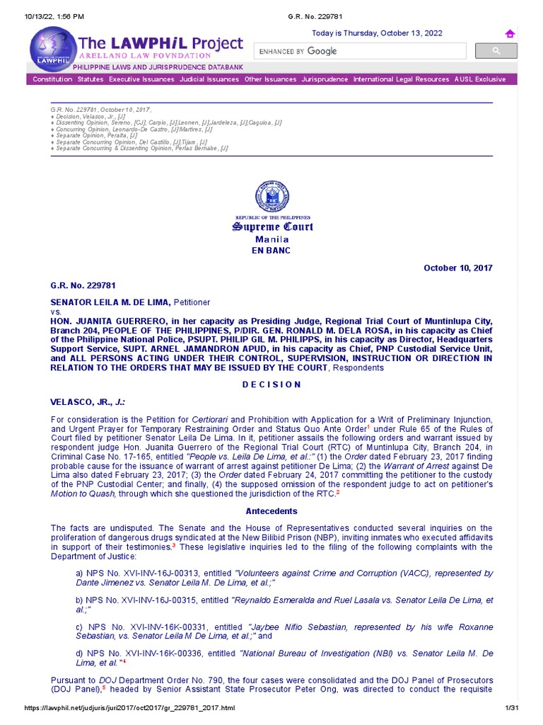 40 de lima v guerrero pdf affidavit justice