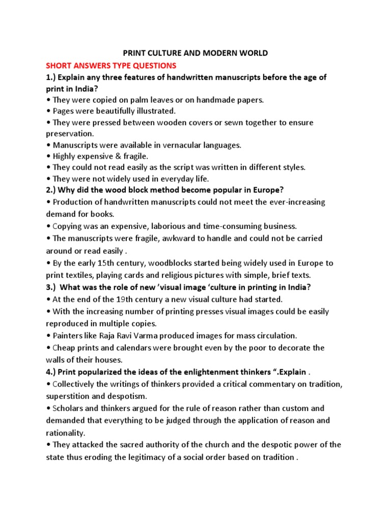 Reference Notes PDF Printing Press Age Of Enlightenment