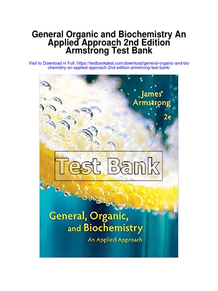 General Organic and Biochemistry An Applied Approach 2nd Edition