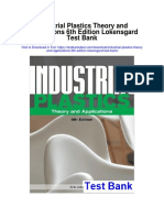 Industrial Plastics Theory and Applications 6th Edition Lokensgard Test Bank