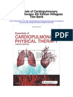 Essentials of Cardiopulmonary Physical Therapy 4th Edition Hillegass Test Bank