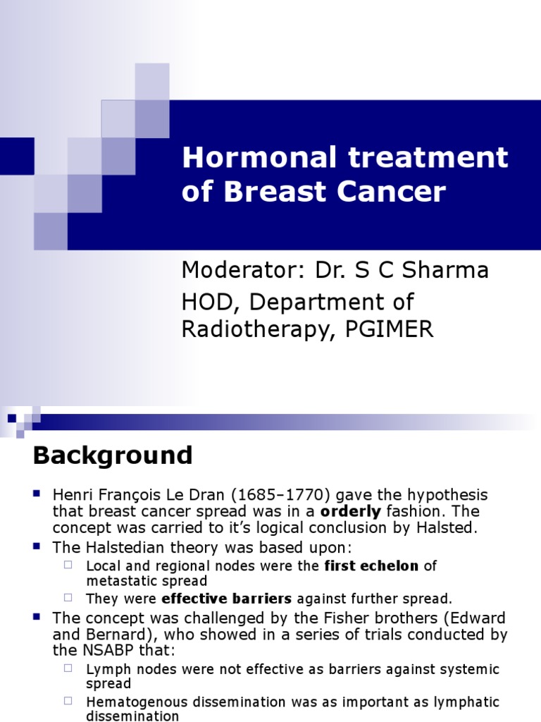 Copy of Hormonal Treatment of Breast Cancer Breast Cancer Menopause