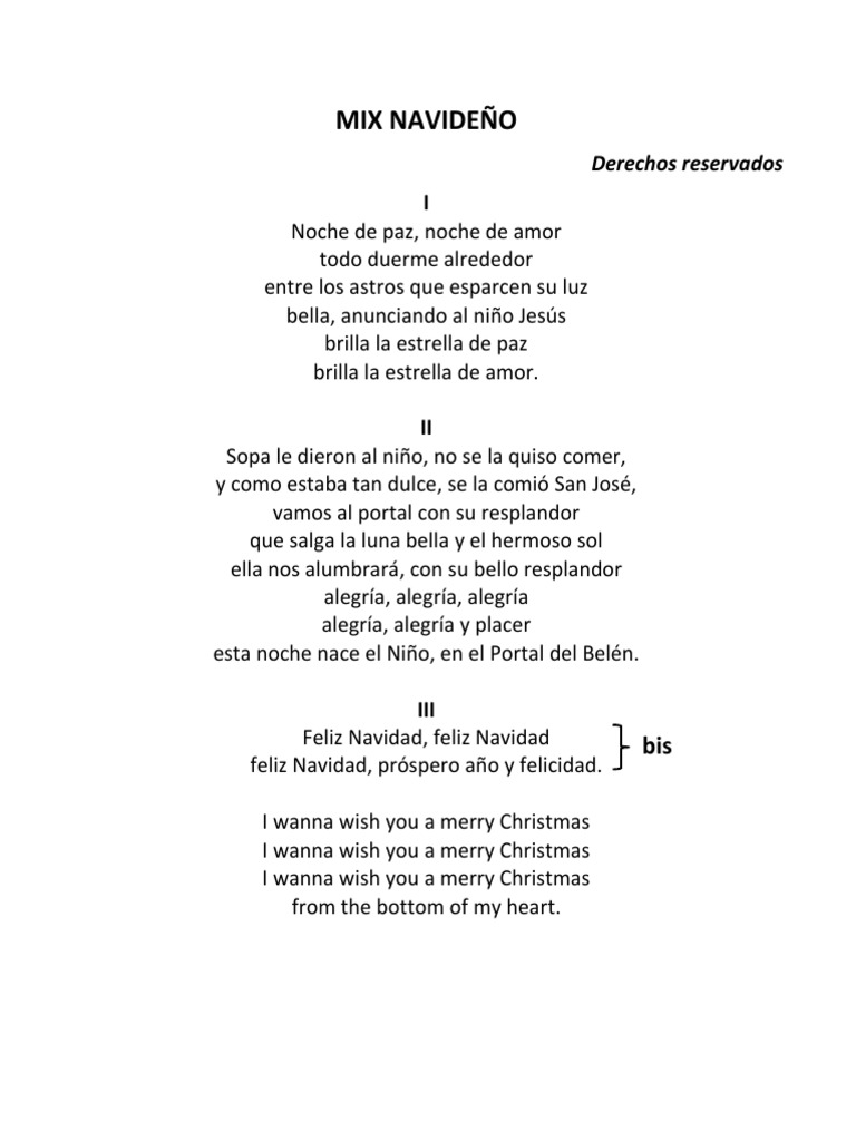 Villancicos Navideños Tradicionales | PDF | Navidad | Nochebuena