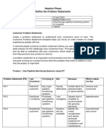 Define Problem Statements