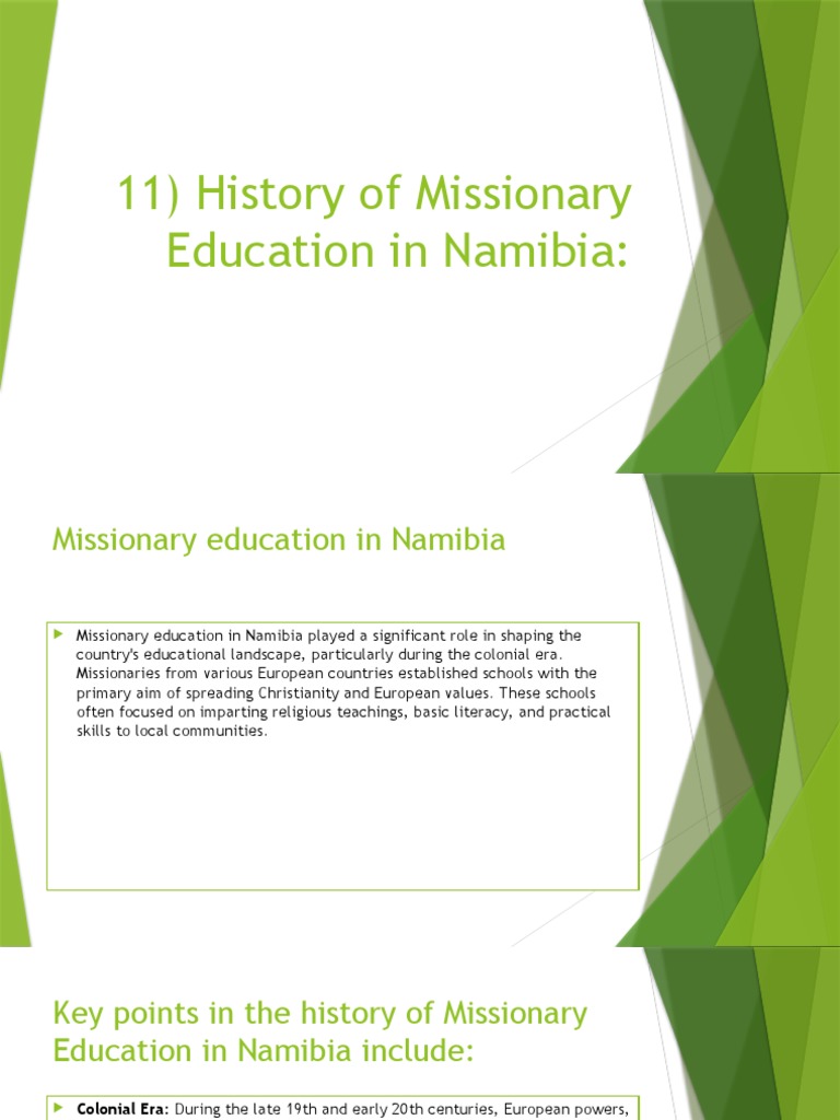Missionary Education's Impact in Namibia | PDF | Namibia | Colonialism