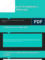 Educations For Foundations 2 Philosophy