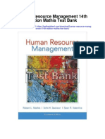 Human Resource Management 14th Edition Mathis Test Bank