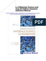 Essentials of Materials Science and Engineering 3rd Edition Askeland Solutions Manual