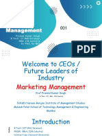 Marketing Management: An Introduction To